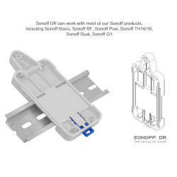 Wall Bracket Mounting untuk Sonoff (Sonoff DR Tray  DIN Rail 8 cm)